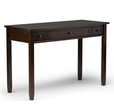 Warm Shaker SOLID WOOD Rustic Modern 48 inch Wide Home Office Desk, Writing Table, Workstation